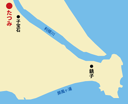 銚子近辺の地図